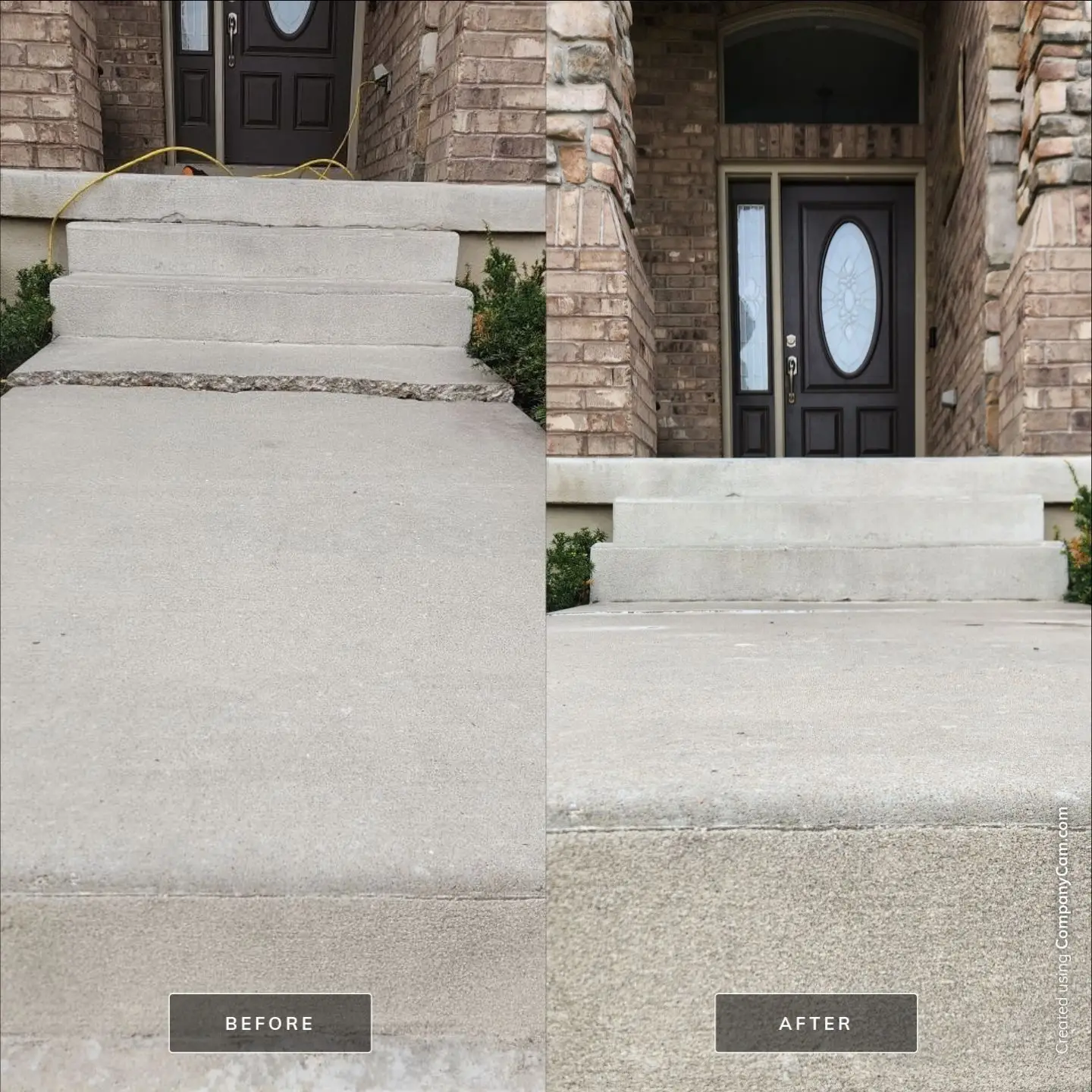 concrete repair Front Steps leveling Syracuse UT Before and After