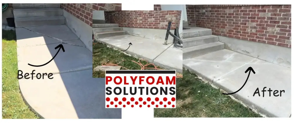 Front Walkway Lift & Seal Project in Layton, Utah