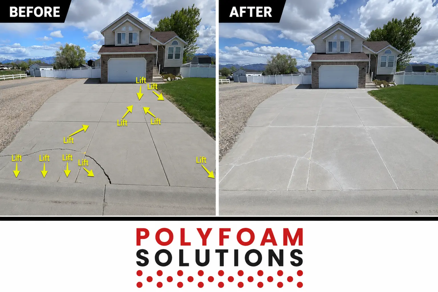 Concrete Lift & Seal Project in West Haven, Utah
