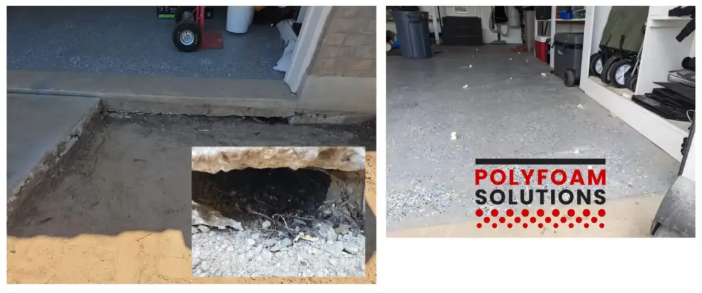 Garage Void Filling Project in Mountain Green, Utah