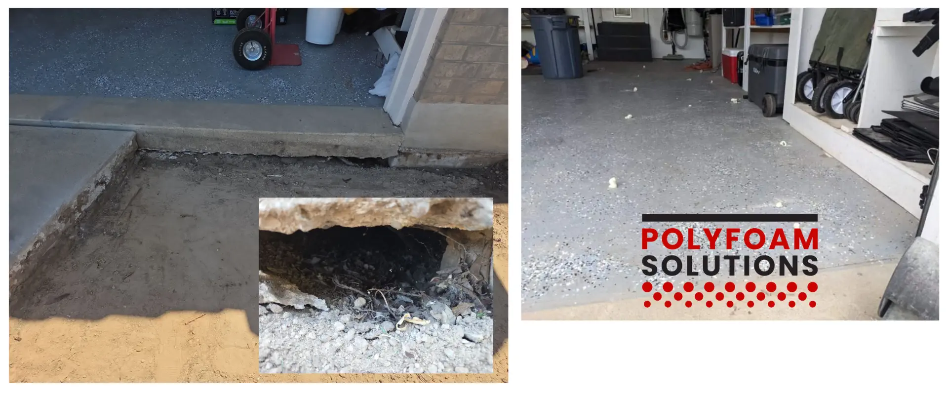 Garage Void Filling Project in Mountain Green, Utah