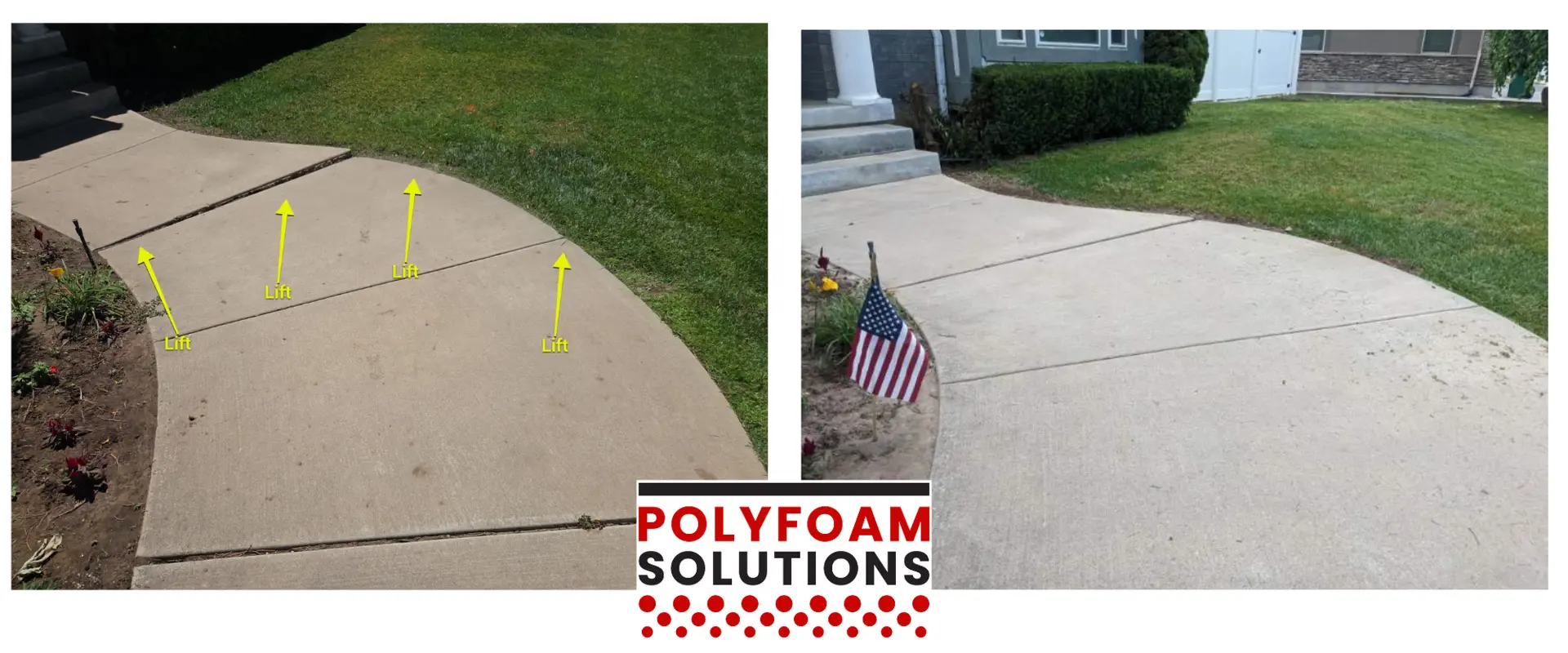Walkway Lift Project in Ogden, Utah